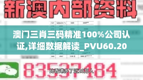 澳门三肖三码精准100%公司认证,详细数据解读_PVU60.203全景版