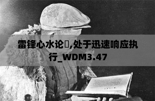 雷锋心水论枟,处于迅速响应执行_WDM3.47