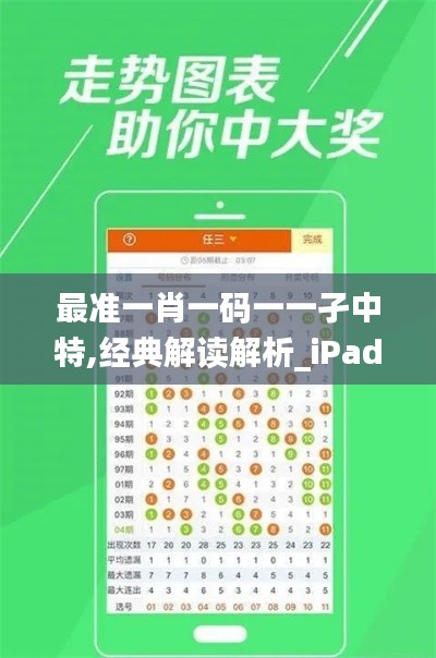 最准一肖一码一一孑中特,经典解读解析_iPad11.356