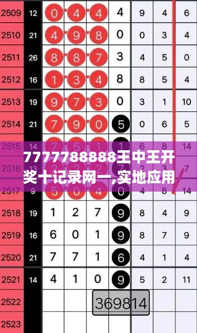 7777788888王中王开奖十记录网一,实地应用验证数据_T16.446