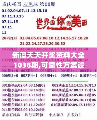 新澳天天开奖资料大全1038期,可靠性方案设计_WP版80.30