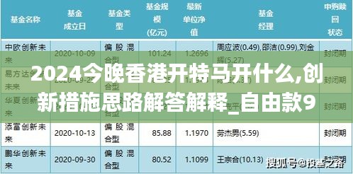 2024今晚香港开特马开什么,创新措施思路解答解释_自由款90.562