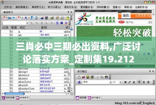 三肖必中三期必出资料,广泛讨论落实方案_定制集19.212