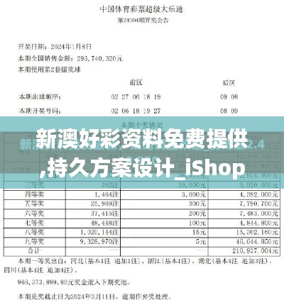 新澳好彩资料免费提供,持久方案设计_iShop88.441