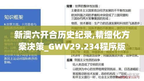 新澳六开合历史纪录,精细化方案决策_GWV29.234程序版