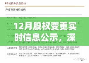 深巷中的秘密，十二月股权变更实时信息公示与特色小店股权变更探寻