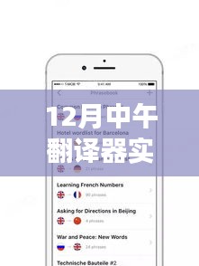 12月中午实时翻译器使用分析，优势与劣势探讨