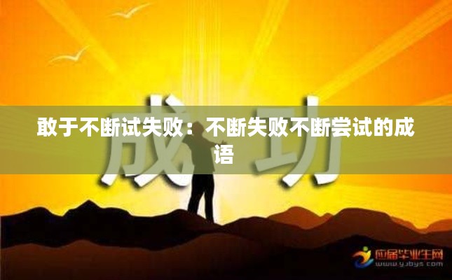 敢于不断试失败：不断失败不断尝试的成语 