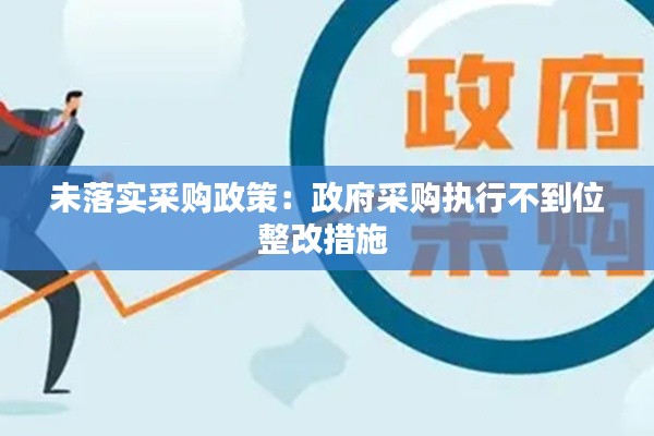 未落实采购政策：政府采购执行不到位整改措施 