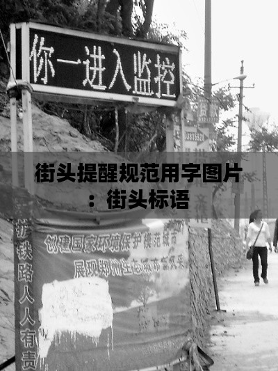 街头提醒规范用字图片：街头标语 