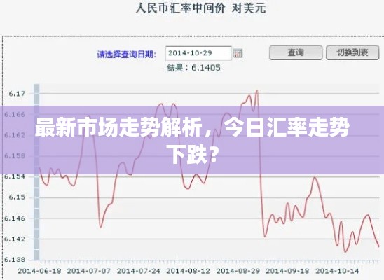 最新市场走势解析，今日汇率走势下跌？