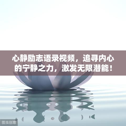 心静励志语录视频，追寻内心的宁静之力，激发无限潜能！