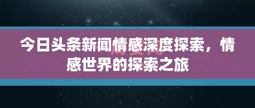 今日头条新闻情感深度探索，情感世界的探索之旅