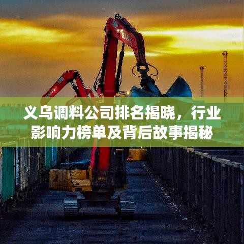 义乌调料公司排名揭晓，行业影响力榜单及背后故事揭秘