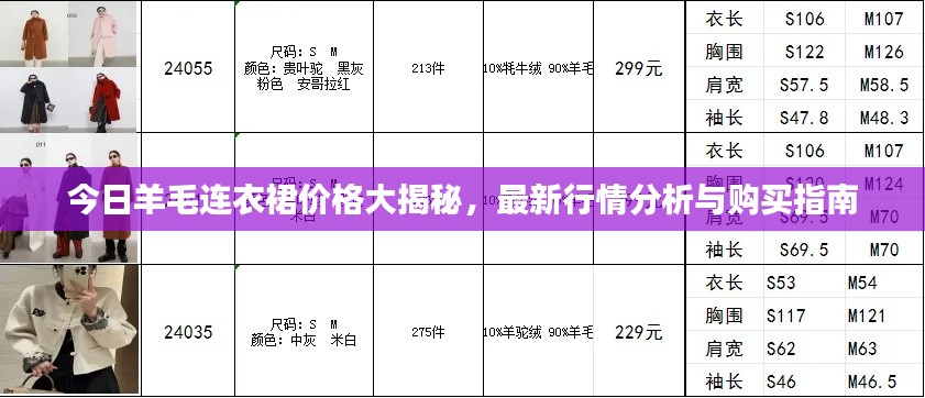 今日羊毛连衣裙价格大揭秘，最新行情分析与购买指南
