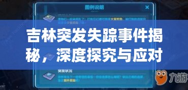 吉林突发失踪事件揭秘，深度探究与应对策略
