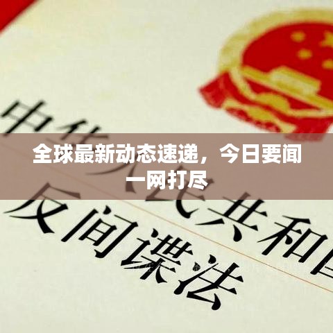 全球最新动态速递，今日要闻一网打尽