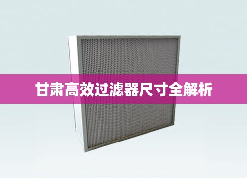 甘肃高效过滤器尺寸全解析